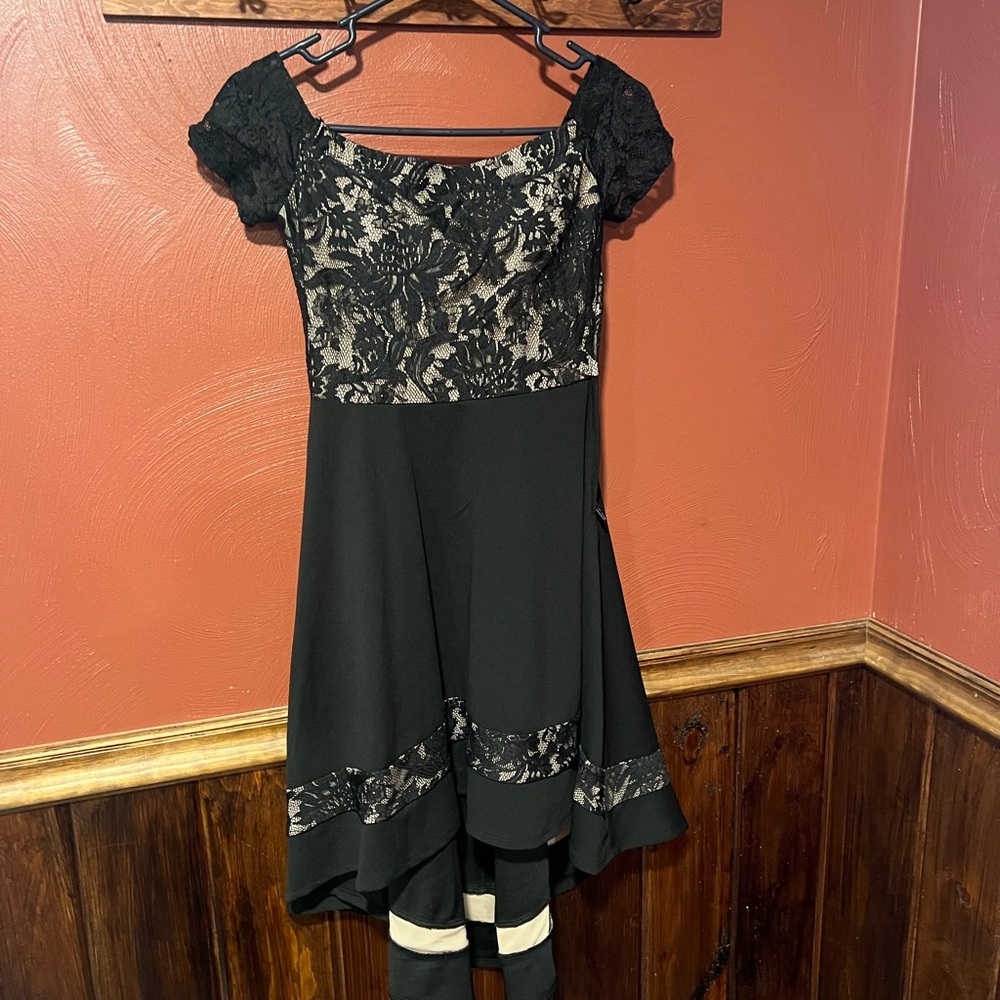 City Studio High Low Black Dress size 1